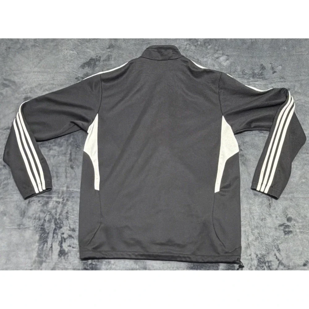 Adidas Climacool Track Jacket, Black/White 3 Stripe Full Zip Sz. Medium